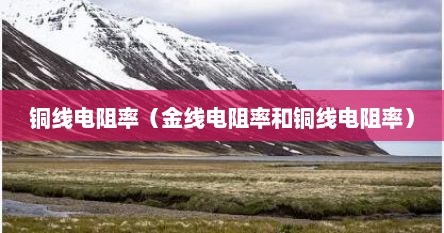 铜线电阻率（金线电阻率和铜线电阻率）