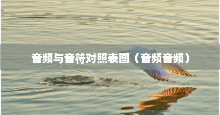 音频与音符对照表图（音频音频）