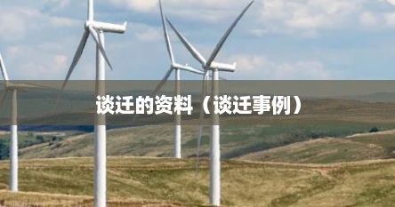 谈迁的资料（谈迁事例）