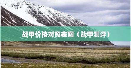 战甲价格对照表图（战甲测评）