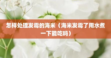 怎样处理发霉的海米（海米发霉了用水煮一下能吃吗）