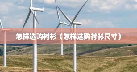 怎样选购衬衫（怎样选购衬衫尺寸）