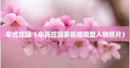 牟式庄园（牟氏庄园姜振帼原型人物照片）
