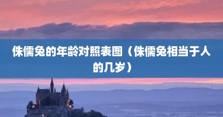 侏儒兔的年龄对照表图（侏儒兔相当于人的几岁）