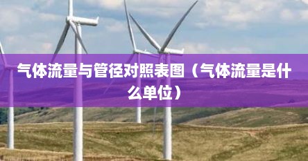 气体流量与管径对照表图（气体流量是什么单位）