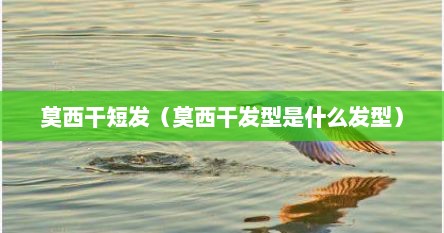 莫西干短发（莫西干发型是什么发型）