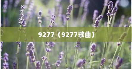 9277（9277歌曲）