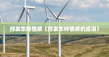 抒发怎样情感（抒发怎样情感的成语）