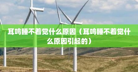 耳鸣睡不着觉什么原因（耳鸣睡不着觉什么原因引起的）
