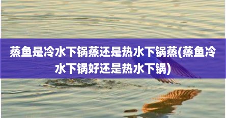 蒸鱼是冷水下锅蒸还是热水下锅蒸(蒸鱼冷水下锅好还是热水下锅)