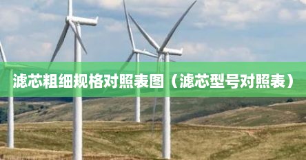 滤芯粗细规格对照表图（滤芯型号对照表）