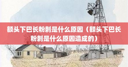 额头下巴长粉刺是什么原因（额头下巴长粉刺是什么原因造成的）