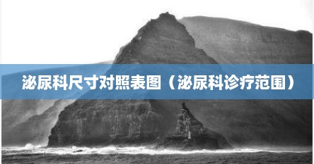 泌尿科尺寸对照表图（泌尿科诊疗范围）