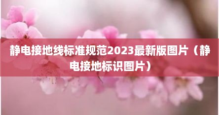 静电接地线标准规范2023最新版图片（静电接地标识图片）