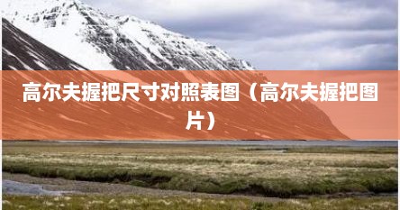 高尔夫握把尺寸对照表图（高尔夫握把图片）