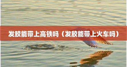 发胶能带上高铁吗（发胶能带上火车吗）