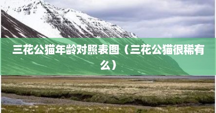 三花公猫年龄对照表图（三花公猫很稀有么）