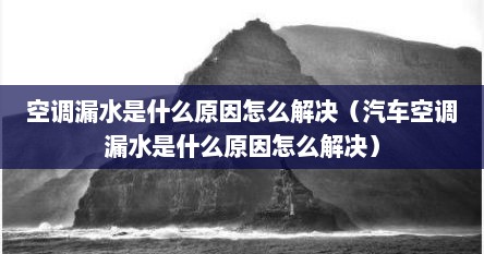 空调漏水是什么原因怎么解决（汽车空调漏水是什么原因怎么解决）