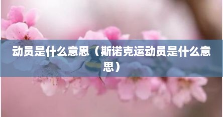 动员是什么意思（斯诺克运动员是什么意思）
