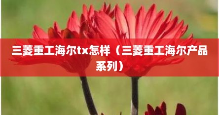 三菱重工海尔tx怎样（三菱重工海尔产品系列）