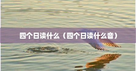 四个日读什么（四个日读什么音）