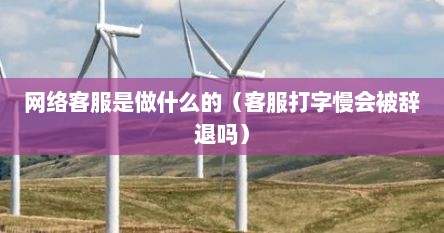 网络客服是做什么的（客服打字慢会被辞退吗）