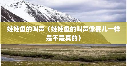 娃娃鱼的叫声（娃娃鱼的叫声像婴儿一样是不是真的）