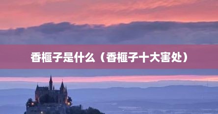 香榧子是什么（香榧子十大害处）