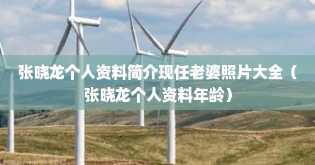 张晓龙个人资料简介现任老婆照片大全（张晓龙个人资料年龄）
