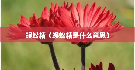 蜈蚣精（蜈蚣精是什么意思）