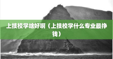 上技校应该选什么专业（上技校学什么专业比较好）