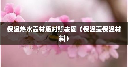 保温热水壶材质对照表图（保温壶保温材料）