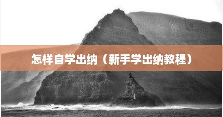怎样自学出纳（新手学出纳教程）