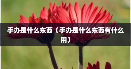 手办是什么东西（手办是什么东西有什么用）