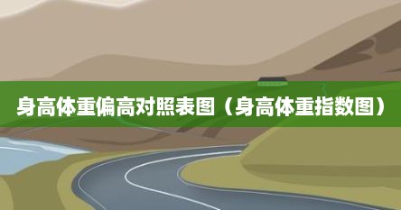 身高体重偏高对照表图(身高体重指数图)