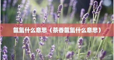 氤氲什么意思（茶香氤氲什么意思）