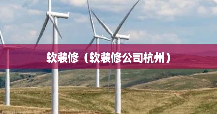 软装修（软装修公司杭州）