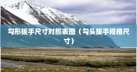 勾形扳手尺寸对照表图（勾头扳手规格尺寸）
