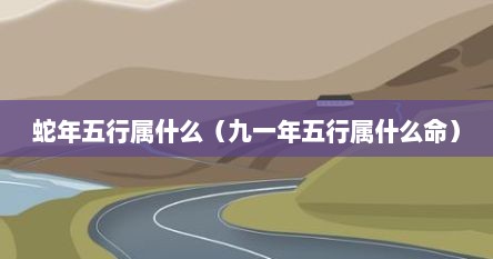 蛇年五行属什么（九一年五行属什么命）
