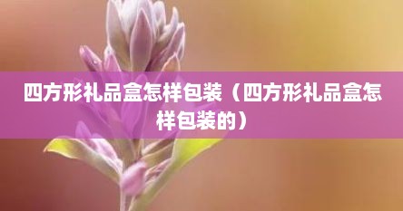 四方形礼品盒怎样包装（四方形礼品盒怎样包装的）