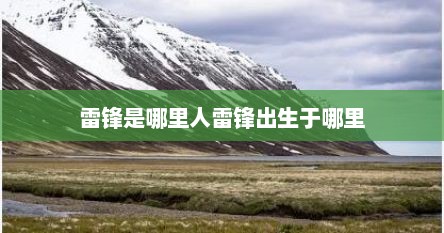 雷锋是哪里人雷锋出生于哪里
