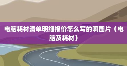 电脑耗材清单明细报价怎么写的啊图片（电脑及耗材）