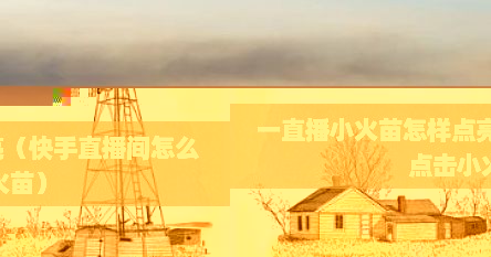 一直播小火苗怎样点亮（快手直播间怎么点击小火苗）