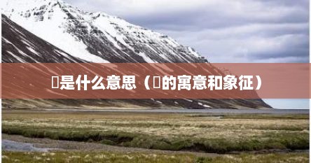 曌是什么意思（曌的寓意和象征）