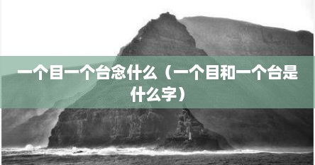 一个目一个台念什么（一个目和一个台是什么字）