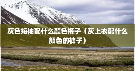 灰色短袖配什么颜色裤子（灰上衣配什么颜色的裤子）