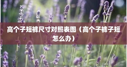 高个子短裤尺寸对照表图（高个子裤子短怎么办）