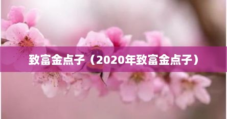 给富金点子（2020年给富金点子）