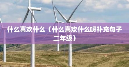 什么喜欢什么（什么喜欢什么呀补充句子二年级）