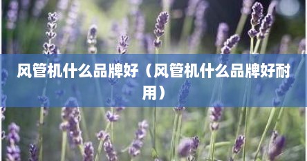 风管机什么品牌好（风管机什么品牌好耐用）